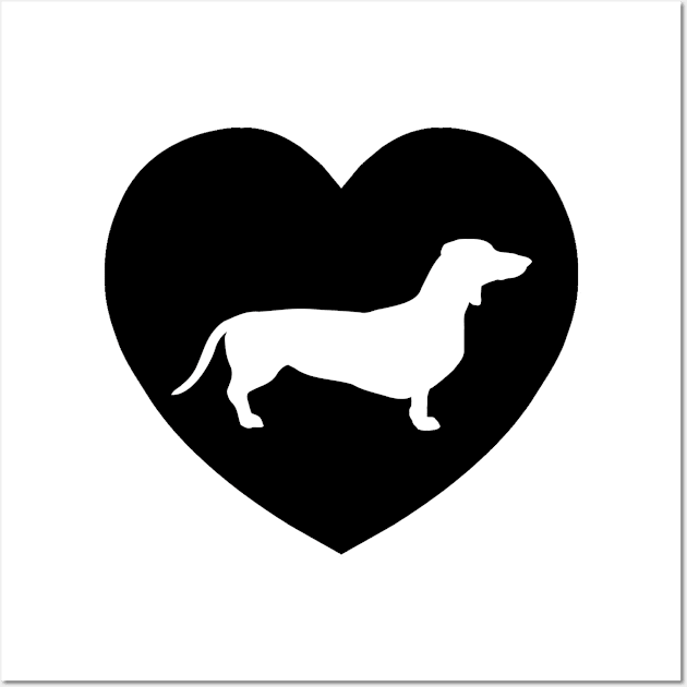 Dachshund Love | I Heart... Wall Art by gillianembers